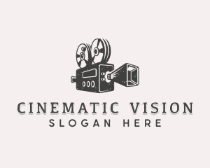 Cinema Filmmaker Camera logo design