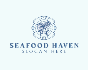 Seafood Fish Fisheries logo design