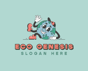 Eco Planet Earth logo design