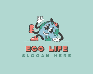 Eco Planet Earth logo design