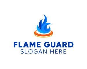 Industrial Fuel Flame logo