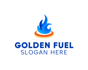 Industrial Fuel Flame logo design