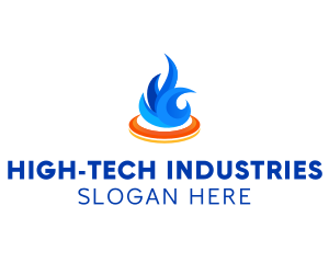 Industrial Fuel Flame logo