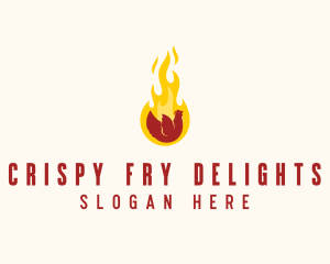 Flame Grilled Chicken logo design