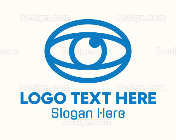 Blue Oval Eye Logo