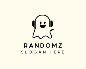 DJ Headphones Ghost Logo