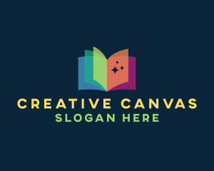 Creative Rainbow Book logo design