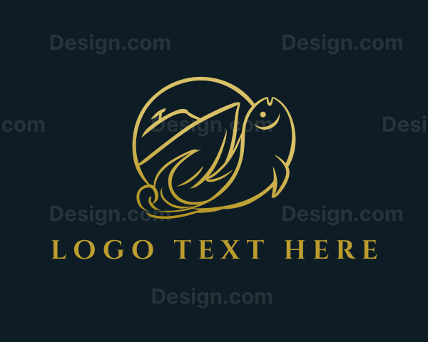 Premium Fishing Boat Logo