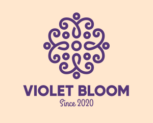 Beauty Violet Flower logo