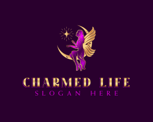 Fairy Woman Moon logo