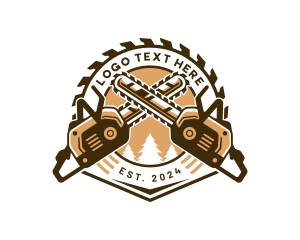 Sawmill Woodcutter Chainsaw logo