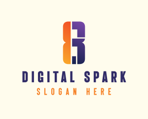 Digital Tech Number 8 Business logo