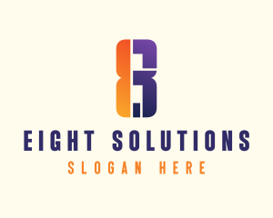 Digital Tech Number 8 Business logo