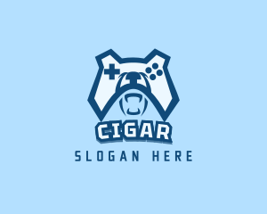 Bear Controller Gaming Avatar logo design