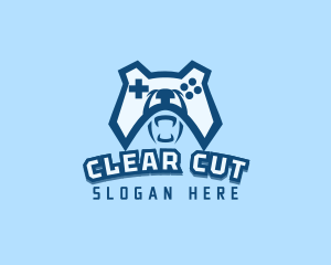 Bear Controller Gaming Avatar logo design