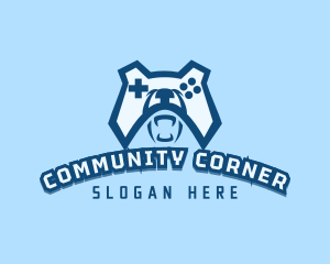 Bear Controller Gaming Avatar logo design