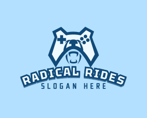 Bear Controller Gaming Avatar logo design