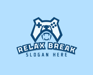 Bear Controller Gaming Avatar logo design