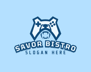 Bear Controller Gaming Avatar logo design