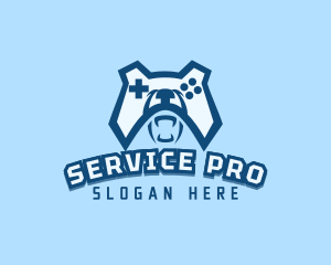 Bear Controller Gaming Avatar logo design