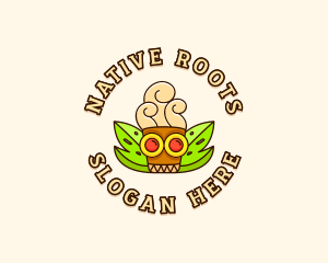 Ancient Mayan Cafe  logo design