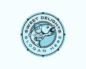 Fish Seafood Market Restaurant Logo