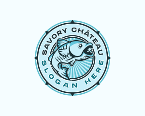 Fish Seafood Market Restaurant logo design