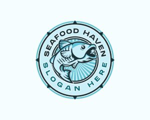 Fish Seafood Market Restaurant logo design