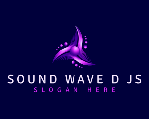 Futuristic Tech Waves logo design