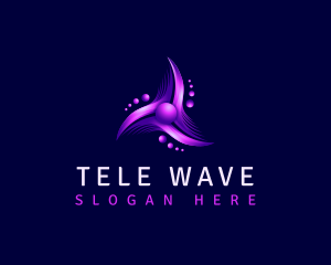 Futuristic Tech Waves logo design