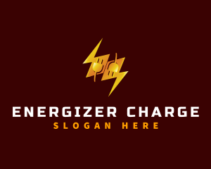 Plug Lightning Electricity logo design