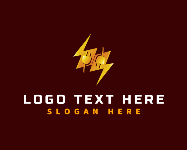 Plug Lightning Electricity logo