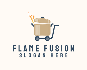 Hot Food Cart logo design