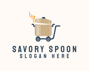 Hot Food Cart logo design