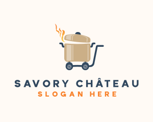 Hot Food Cart logo design