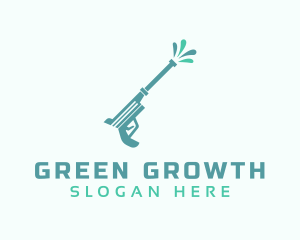 Green Pressure Washing logo design