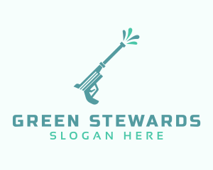 Green Pressure Washing logo design