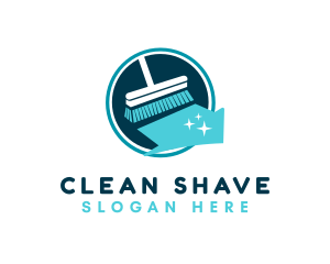 House Broom Cleaning logo design