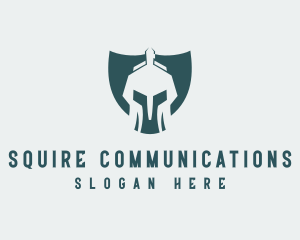 Spartan Shield Warrior logo design