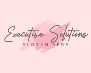 Beauty Makeup Wordmark Logo