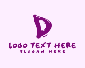 Liquid Soda Letter D logo