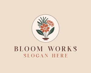 Floral Garden Spa logo design