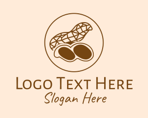 Brown Geometric Peanut logo