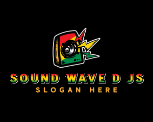 Reggae Music Audio logo design