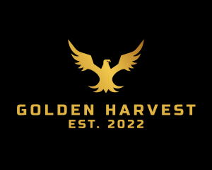 Golden Eagle Wings logo design