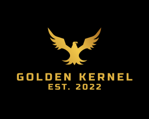 Golden Eagle Wings logo design