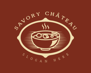 Hot Food Bowl Restaurant logo design