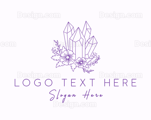 Floral Precious Stone Logo