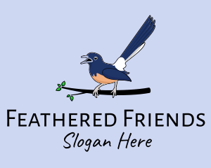 Perched Wild Bird  logo