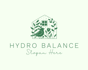 Garden House Bird logo design
